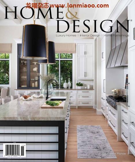 [美国版]Florida Home & Design 弗罗里达奢华室内设计杂志（半年刊） 2021年2月刊 356页奢华盛宴